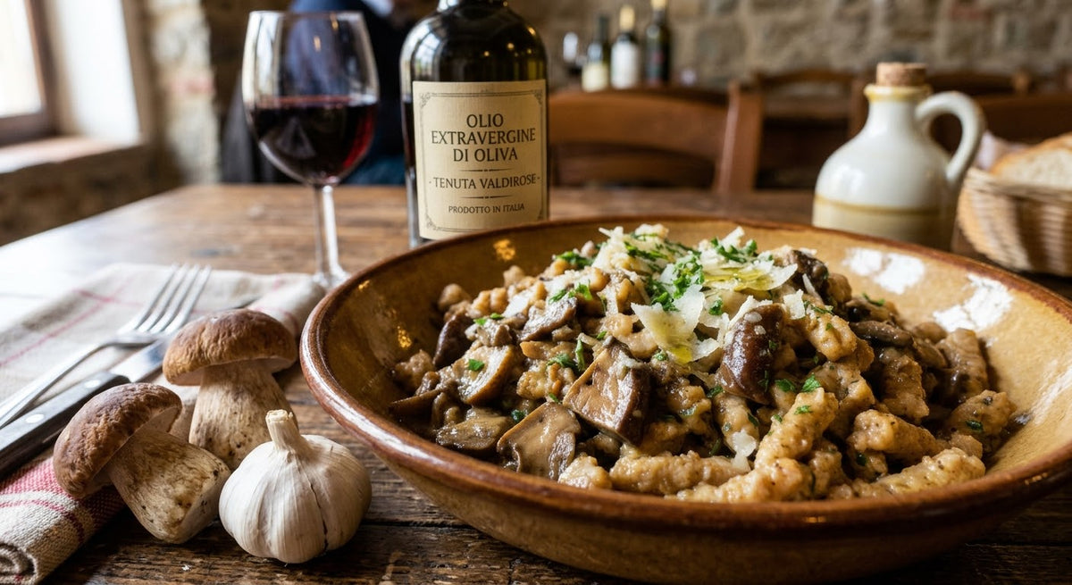 Passatelli en sauce Cèpes "Porcini Trifolati"