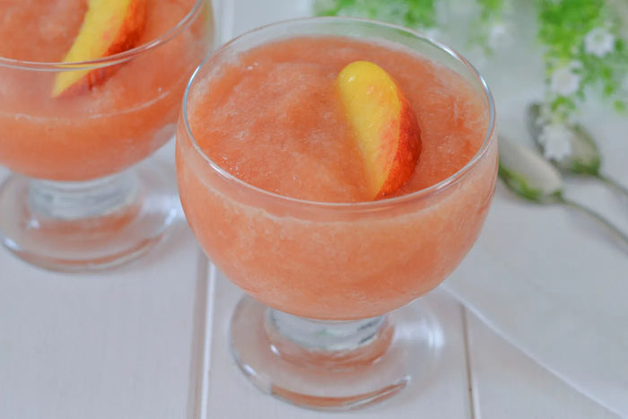 Granita à  la Pêche de Vigne, 100% maison