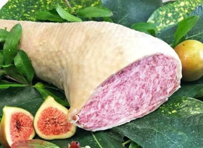 Salame de Oie garni avec Figues fraîches