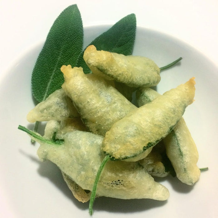 Salvia Tutta Fritta! Feuilles de Sauge en friture