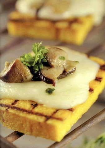 Porcini Taleggio Gorgonzola & Polenta grillé (100% végétarien)