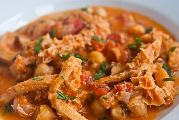 Trippes de Veau en sauce