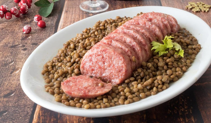 Cotechino Artisanal & Lenticchie - pied de cochon farcie avec lentilles